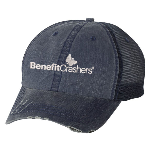 Herringbone Unstructured Trucker Cap - Embroidered Logo Thumbnail