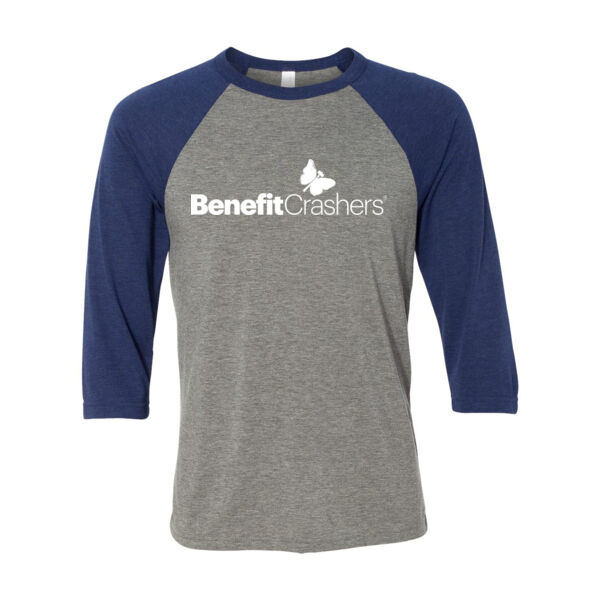 Unisex Three-Quarter Sleeve Baseball T-Shirt - Printed Logo Thumbnail