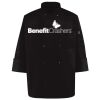 Ten Pearl Button Black Chef Coat Thumbnail